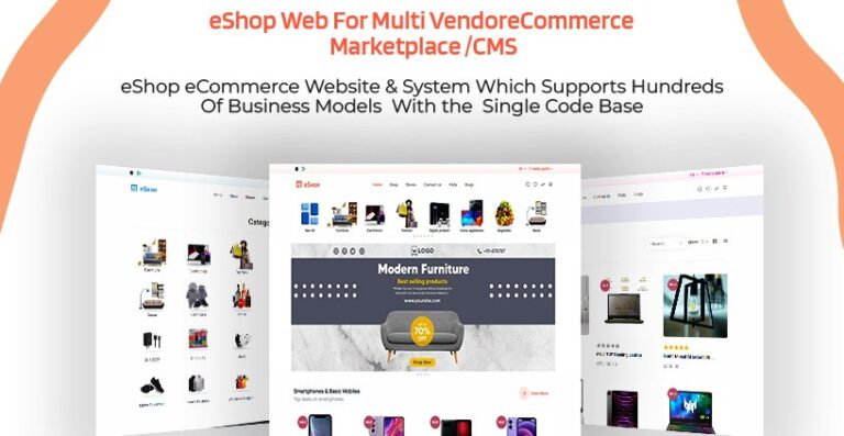 Web – Multi Vendor eCommerce Marketplace / CMS